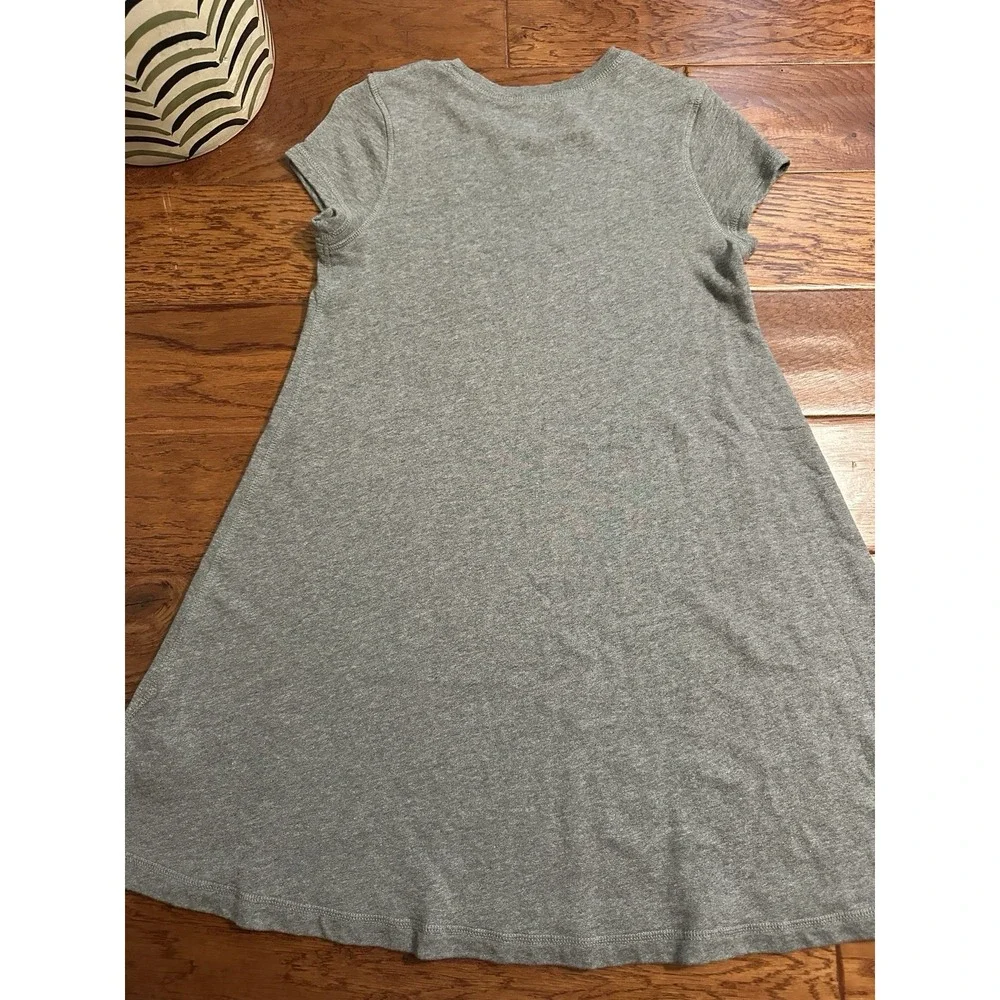 Polo Ralph Lauren Girls Large 12-14 Heather Gray French Terry Dress Pony Logo
